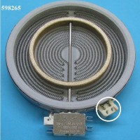 Конфорка стеклокерамическая двухзонная, D200/125mm, 1700/700W, Eika (598265)