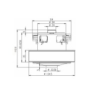 Мотор пылесоса SAMSUNG 1400W "SKL" (H=112, D135mm) (VAC030UN, VCM04S, YDC42)