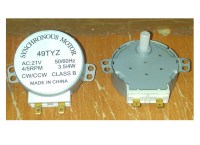 Мотор вращения тарелки СВЧ 21V 4W 4/5RPM 49TYZ, шток-14mm (MM021V02, MCW030UN*)