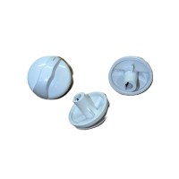 Ручка плиты Электра (белая, с выступом) (0824)