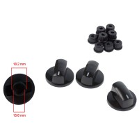 Ручки универсальные для плиты ЧЕРНЫЕ (компл.4шт) (KG0025841)