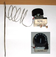 Термостат для фритюра 50-220°C (в сборе с ручкой) 'CAEM' (WE162, WE160)